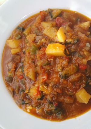 Una foto de Guiso de verduras