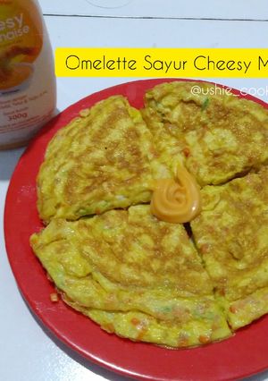 Foto resep Omelette Sayur Cheesy Mayo
