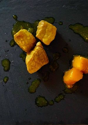 Foto principal de Cerdo al curry con mango