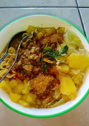 Foto resep Mie kari ubi