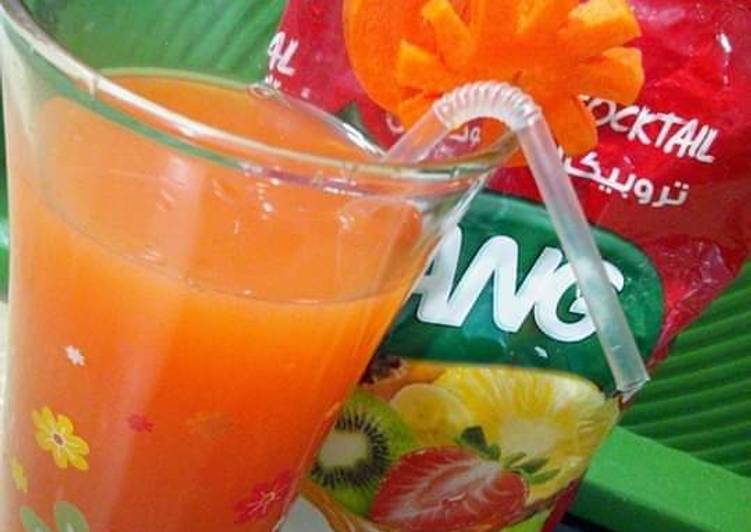 Recipe of Perfect Tropical Cocktail Carrot Tang Drink