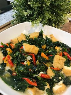 Foto resep Oseng tahu daun katuk