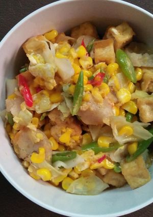 Foto resep JaTaH (jagung tumis tahu)