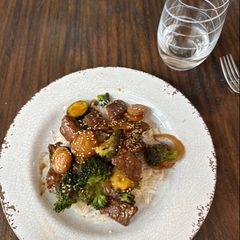 A picture of Teriyaki Filet with Vegetables.