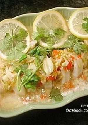 รูปของ หมึกไข่นึ่งมะนาว