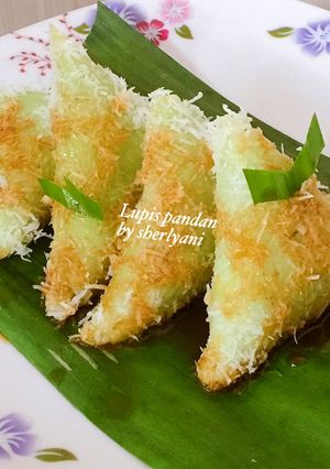 Foto resep 93.Lupis pandan
