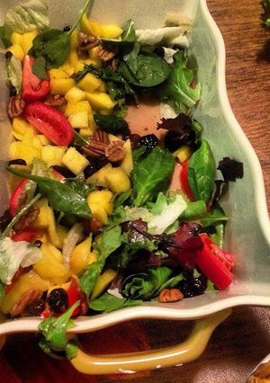 Una foto de Ensalada de mango