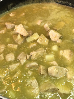 Una foto de Lomo en salsa verde a la Sonorense