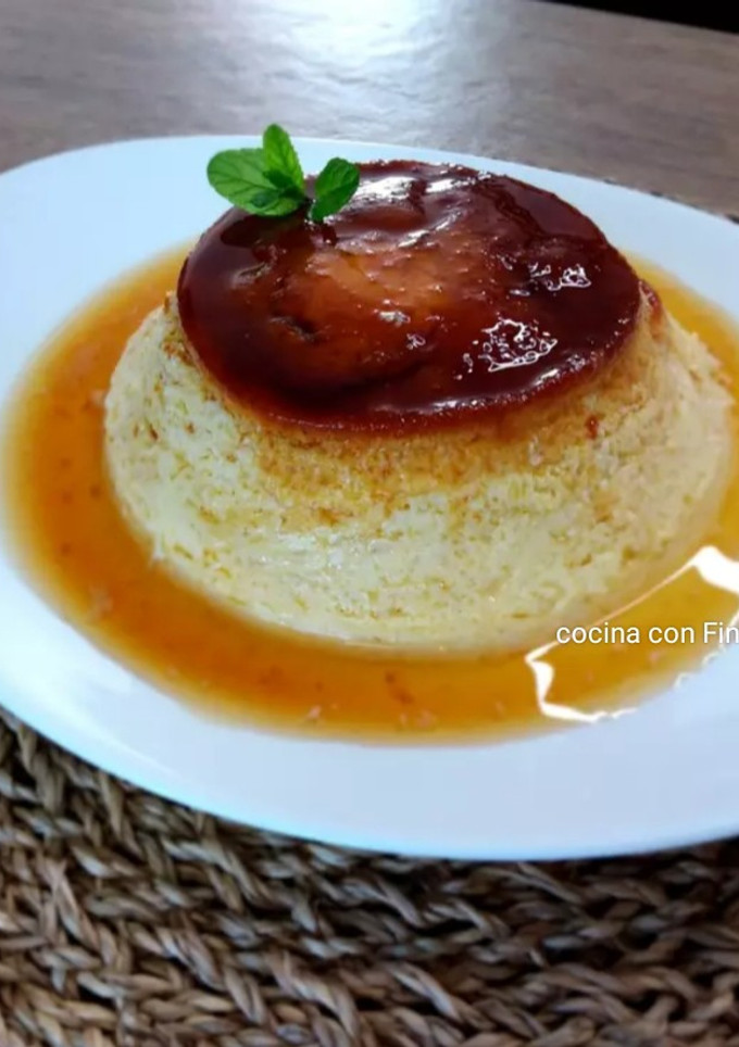 Una foto de Flan de huevo sin horno en olla convencional