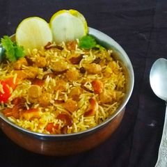 A picture of Soya Veg Biryani.