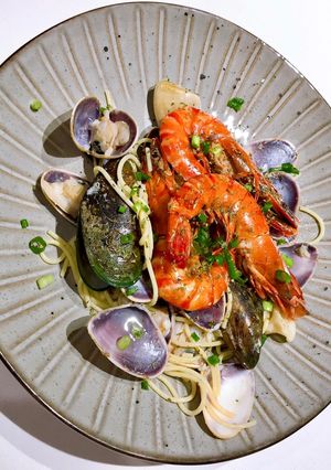 Hình của món SEAFOOD PASTA(MÌ Ý HẢI SẢN).