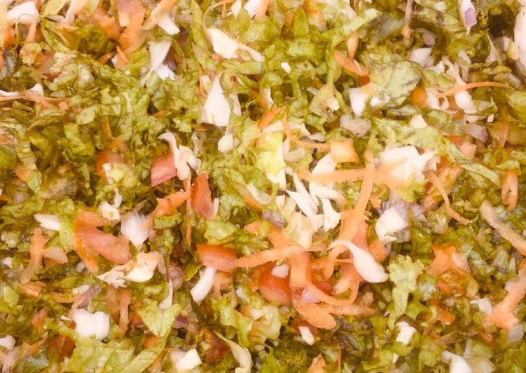 Steps to Prepare Super Quick Homemade Lettuce mixed wit veggies