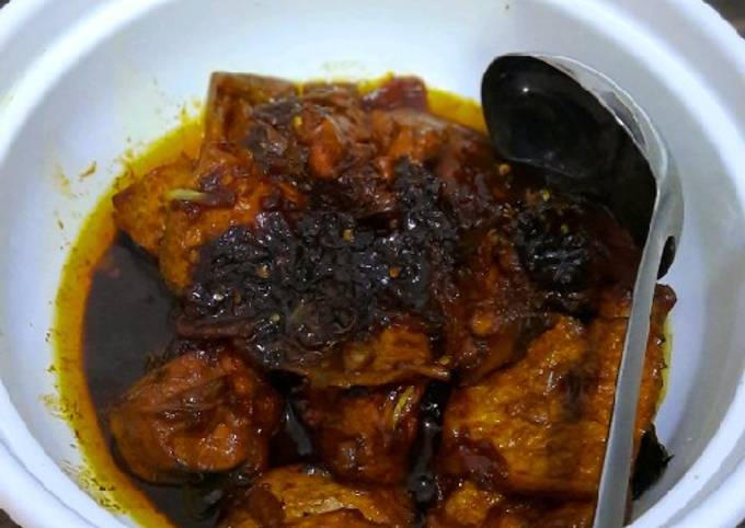 Ayam Kecap Toping Tahu Spicy (Budget Rp. 15.000,-... Ok aja)