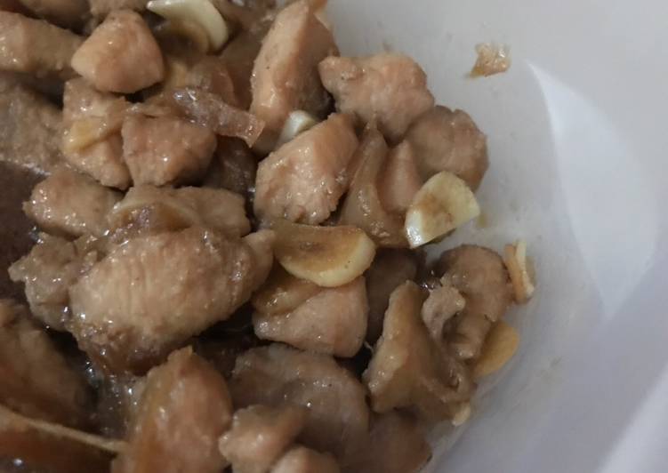 Ayam potong saus teriyaki