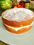 Lemon Curd & Raspberry Victoria ish Sponge