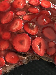 Φωτογραφία της συνταγής Cheesecake σοκολάτας με φράουλες 🍓🍓🍓