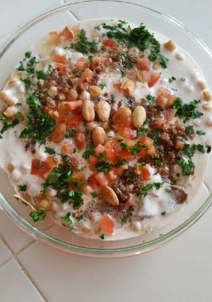 صورة لوصفة فتة حمص (التسقية)