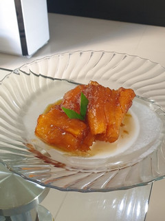 Foto resep Singkong gula merah + santan