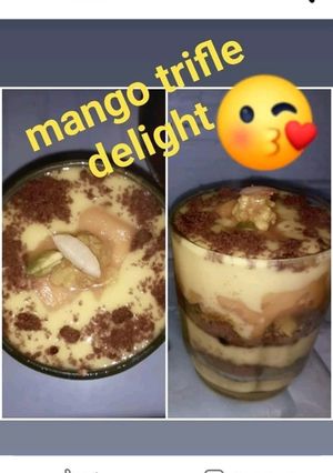 A picture of Mango trifle delight.