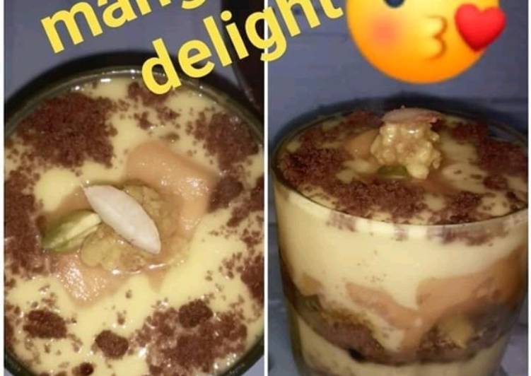 How to Prepare Super Quick Homemade Mango trifle delight