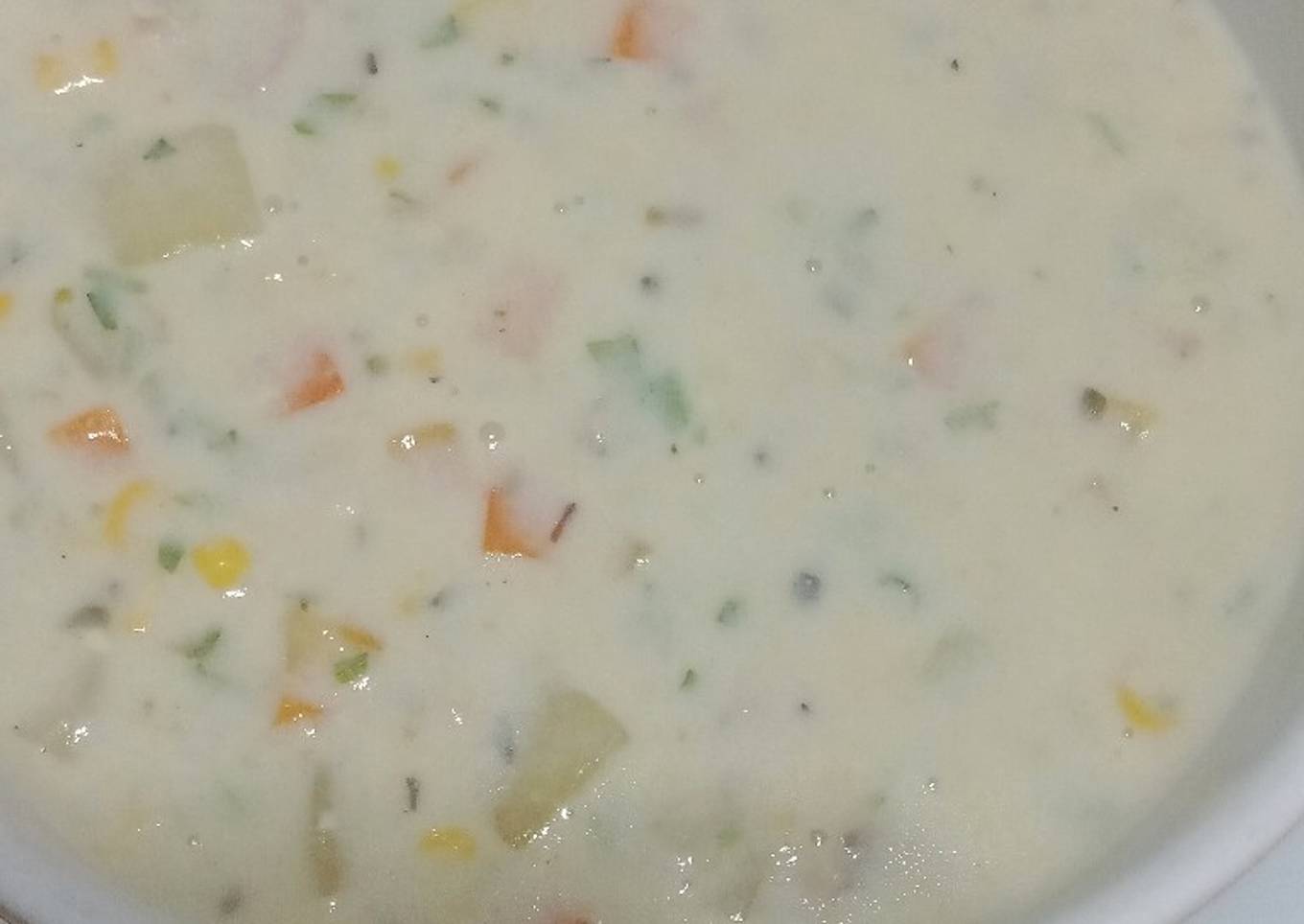 (Salin dari) Cream soup ayam ala KFC