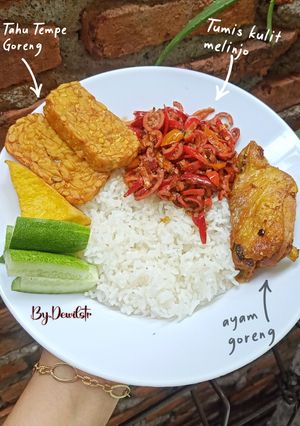 Foto resep Nasi oseng kulit melinjo