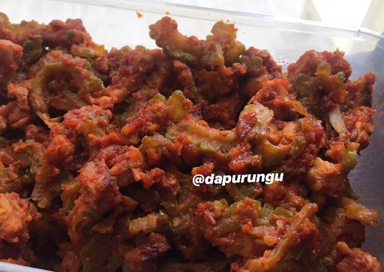 Cara termudah untuk Musim Panas LezatSambal pare &amp; tempe