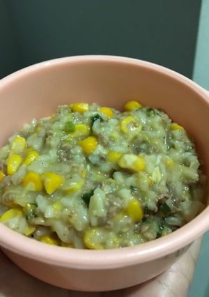 Foto resep Bubur Jagung Ati & Ayam