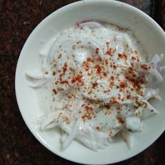 A picture of Dahi onion raita.