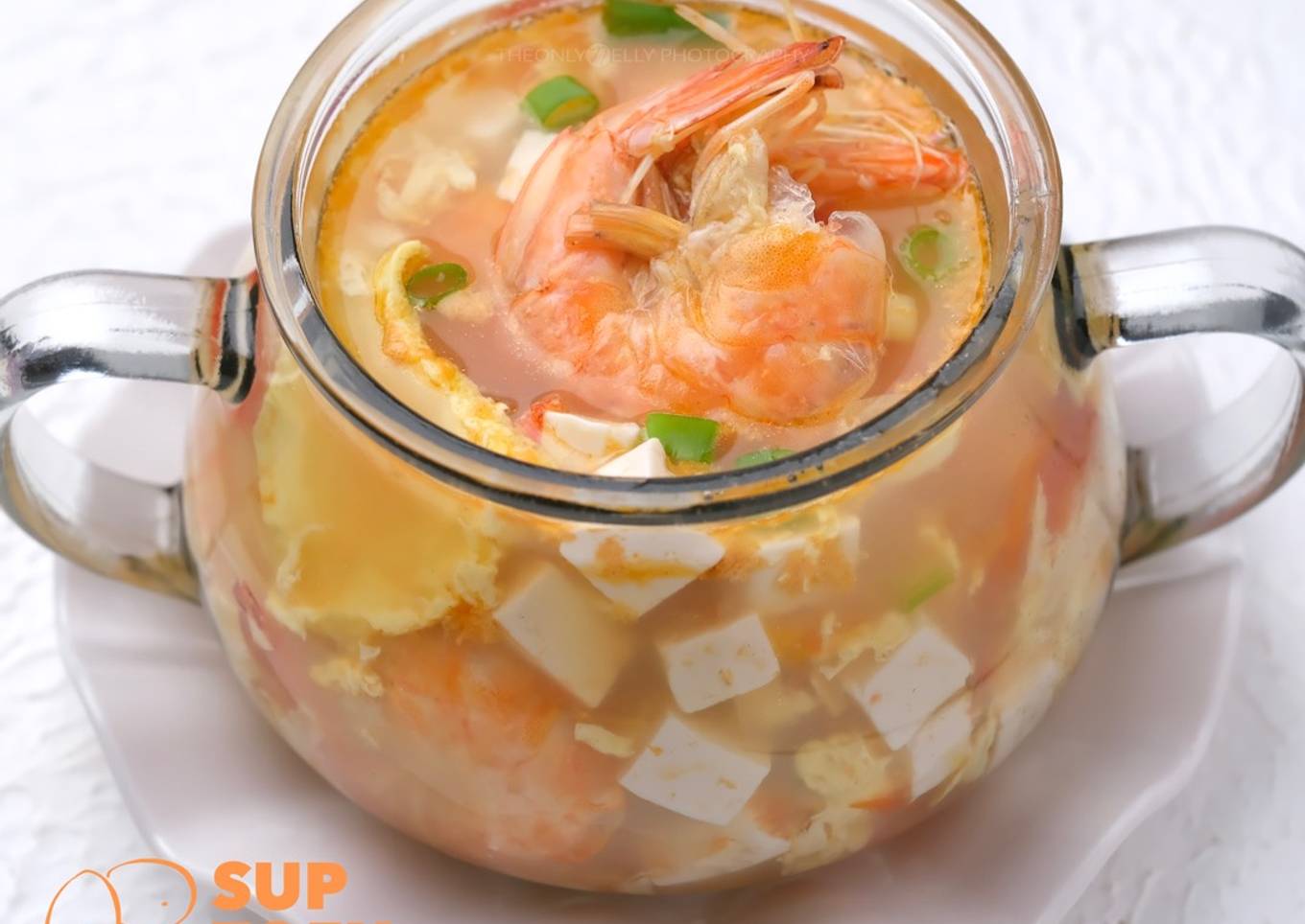 Sup Tofu Telur | Sup Tahu Telur Udang