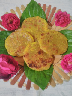 A picture of Thengai poli(coconut poli).