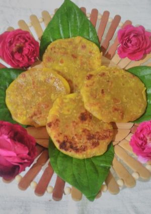 A picture of Thengai poli(coconut poli).