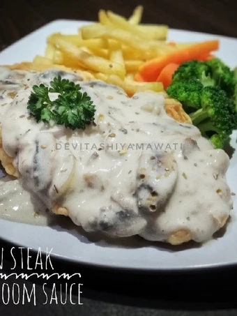 Cara Mudah Membikin Resep Chicken Steak with Mushroom Sauce yang Sempurna Anti Ribet, Sempurna