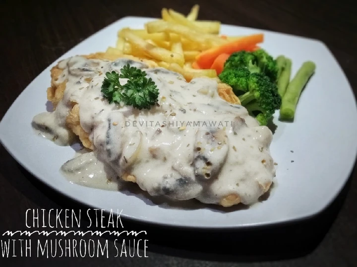 Cara Mudah Membikin Resep Chicken Steak with Mushroom Sauce yang Sempurna Anti Ribet, Sempurna