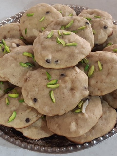 عکسی از دستور کوکی موز و بادام فاطمه پز🍪