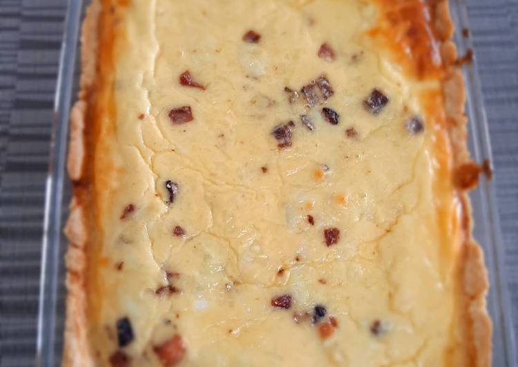 Quiche de queijo com bacon - Tudogosreceitas
