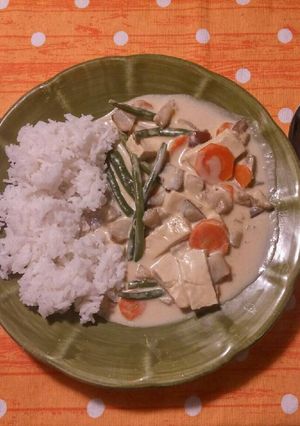Foto di Green Curry thai semplice (versione vegan)