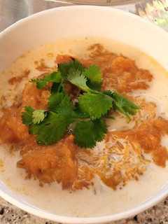 A picture of Pumpkin soup.
