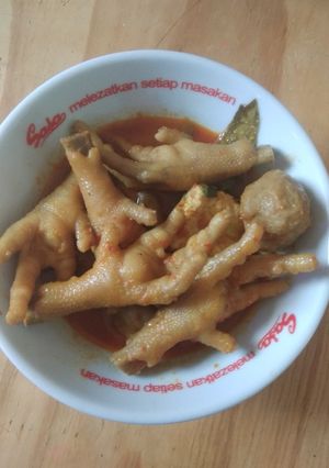 Foto resep Ceker bakso rica rica pedas