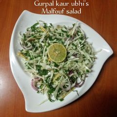 'Malfouf salad' (lebanese cabbage salad 🥗) A picture of 'Malfouf salad' (lebanese cabbage salad 🥗).