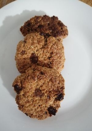 Una foto de Galletas de avena, chocolate y vainilla