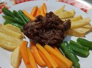 Gambar bistik daging sapi slice