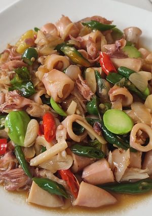 Foto resep Cumi Asin Cabe Ijo