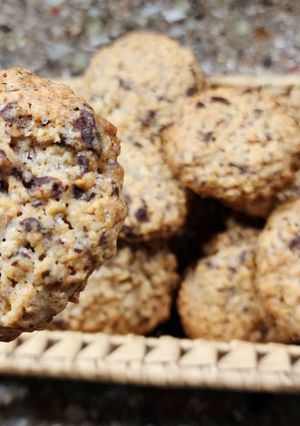 Una foto de 🍪🍫 Galletitas de avena y chispas de chocolate 🍫🍪 Crocantes!!!