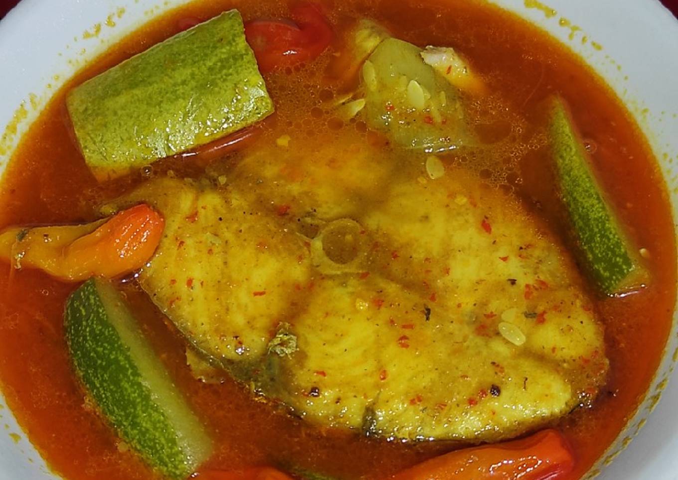 Ikan tenggiri asam pedas mantap