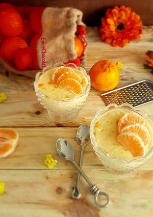 Une photo de Petits pots de crème a la clémentine