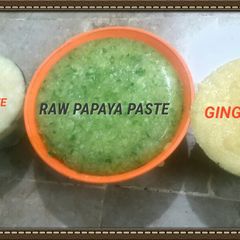 Ginger,Garlic and Raw Papaya Paste A picture of Ginger,Garlic and Raw Papaya Paste.