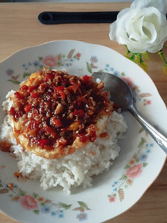 Foto resep Nasi telur ceplok