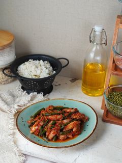 Foto resep Sambal Cumi Kacang Panjang