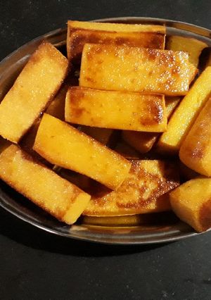 Una foto de Bastonsitos dulces de polenta